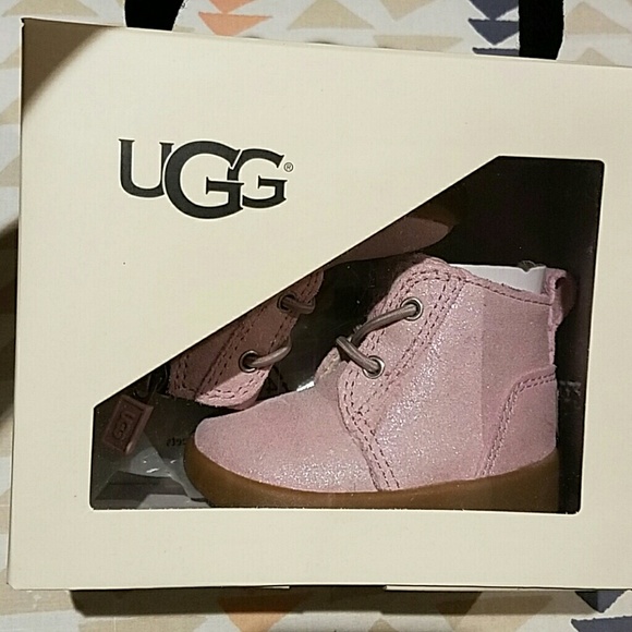 Ugg Baby Girl Kristjan Metallic Booties  0-6M - Picture 2 of 3